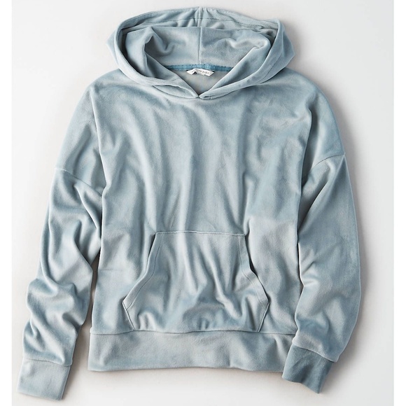 american eagle velour hoodie